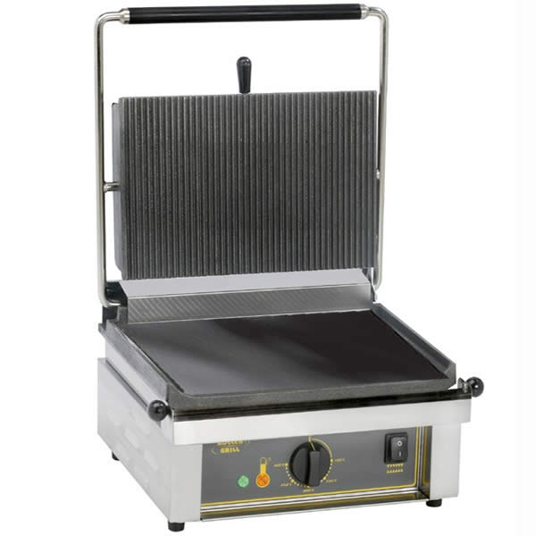 Current maintain Quickly Τοστιέρα μεσαία 3Kw Ραβδωτή Λεία Panini L ROLLER GRILL | Ecofrοst.gr